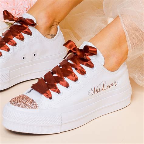 platform wedding sneakers for bride.